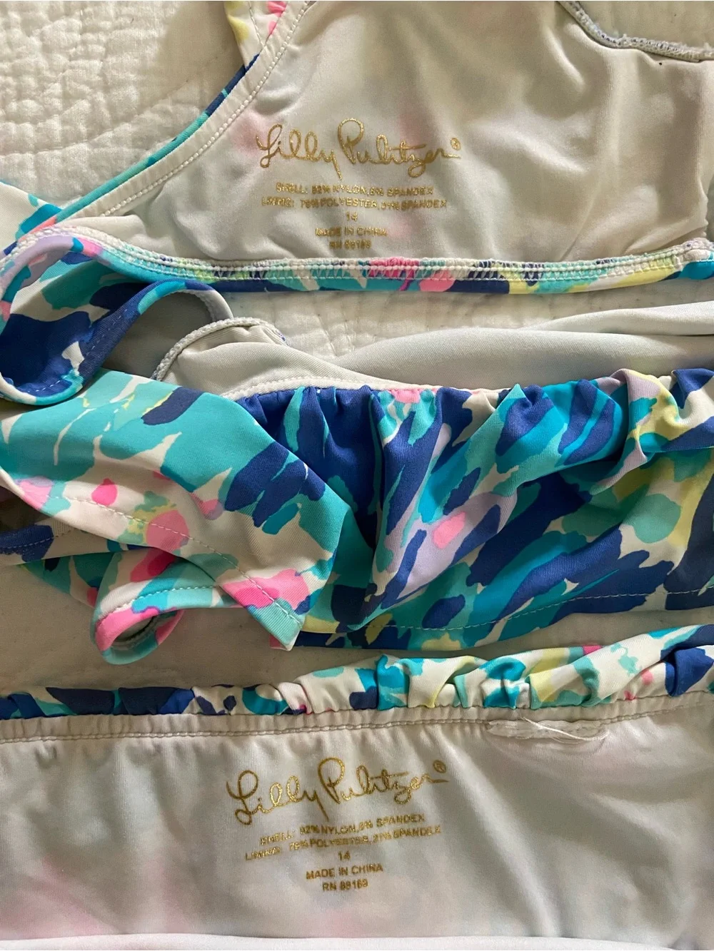 Girl’s Lilly Pulitzer Two-Piece Bathing Suit